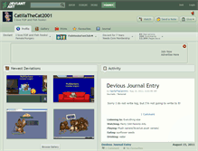 Tablet Screenshot of catillathecat2001.deviantart.com