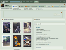 Tablet Screenshot of gryen.deviantart.com