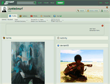 Tablet Screenshot of junkiesmurf.deviantart.com
