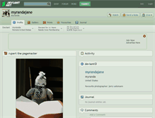 Tablet Screenshot of myrandajane.deviantart.com