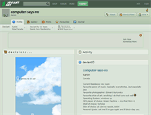 Tablet Screenshot of computer-says-no.deviantart.com