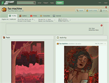 Tablet Screenshot of fax-machine.deviantart.com