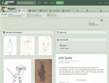 Tablet Screenshot of koyori.deviantart.com