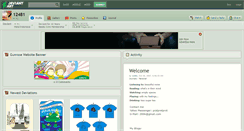 Desktop Screenshot of 12481.deviantart.com