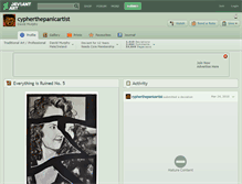Tablet Screenshot of cypherthepanicartist.deviantart.com
