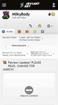 Mobile Screenshot of milkybody.deviantart.com