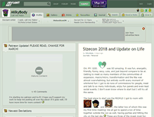 Tablet Screenshot of milkybody.deviantart.com