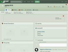 Tablet Screenshot of pointy1010.deviantart.com