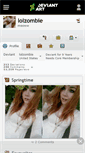 Mobile Screenshot of lolzombie.deviantart.com