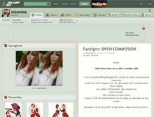 Tablet Screenshot of lolzombie.deviantart.com