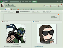 Tablet Screenshot of everydayartist.deviantart.com