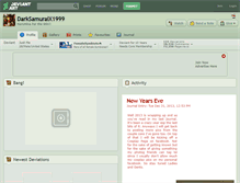 Tablet Screenshot of darksamuraix1999.deviantart.com
