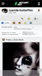 Mobile Screenshot of cyanide-butterflies.deviantart.com