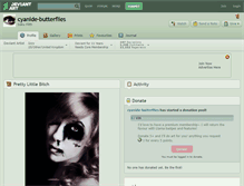 Tablet Screenshot of cyanide-butterflies.deviantart.com