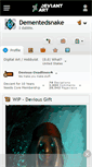 Mobile Screenshot of dementedsnake.deviantart.com