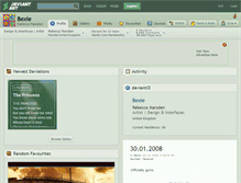 Tablet Screenshot of bexie.deviantart.com