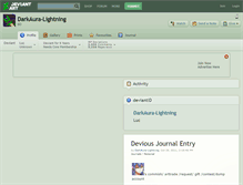 Tablet Screenshot of darkaura-lightning.deviantart.com