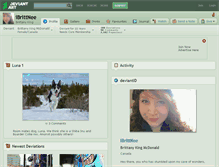 Tablet Screenshot of ibrittnee.deviantart.com