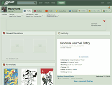 Tablet Screenshot of moevylent.deviantart.com