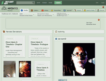 Tablet Screenshot of mkgirl13.deviantart.com