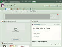 Tablet Screenshot of josquindesprecio.deviantart.com