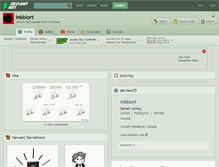 Tablet Screenshot of inkblort.deviantart.com