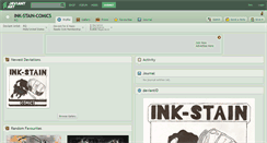 Desktop Screenshot of ink-stain-comics.deviantart.com