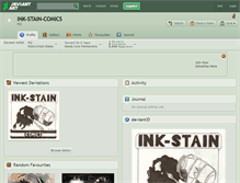 Tablet Screenshot of ink-stain-comics.deviantart.com