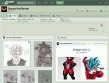 Tablet Screenshot of dranzertheeternal.deviantart.com