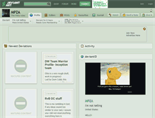 Tablet Screenshot of mpza.deviantart.com