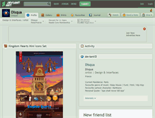 Tablet Screenshot of disqua.deviantart.com