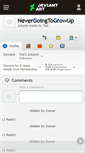 Mobile Screenshot of nevergoingtogrowup.deviantart.com