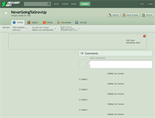 Tablet Screenshot of nevergoingtogrowup.deviantart.com