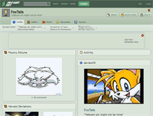 Tablet Screenshot of foxtails.deviantart.com