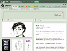 Tablet Screenshot of mao-lee.deviantart.com