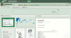 Desktop Screenshot of gottabeperfect.deviantart.com
