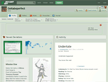 Tablet Screenshot of gottabeperfect.deviantart.com
