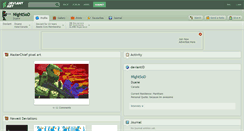 Desktop Screenshot of nightsod.deviantart.com