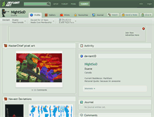 Tablet Screenshot of nightsod.deviantart.com