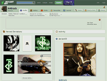Tablet Screenshot of m4trock.deviantart.com
