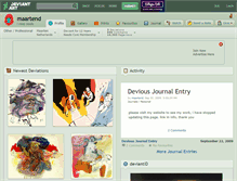 Tablet Screenshot of maartend.deviantart.com
