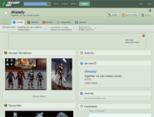 Tablet Screenshot of dineasty.deviantart.com