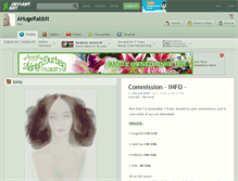 Tablet Screenshot of ahugerabbit.deviantart.com