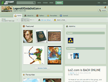 Tablet Screenshot of legendofzeldadotcom.deviantart.com