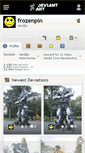 Mobile Screenshot of frozenpin.deviantart.com