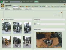 Tablet Screenshot of frozenpin.deviantart.com