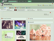 Tablet Screenshot of demandoflove.deviantart.com