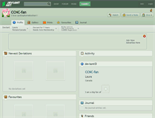 Tablet Screenshot of ccnc-fan.deviantart.com
