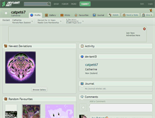 Tablet Screenshot of catpet67.deviantart.com