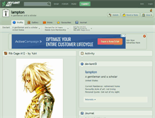 Tablet Screenshot of lampton.deviantart.com